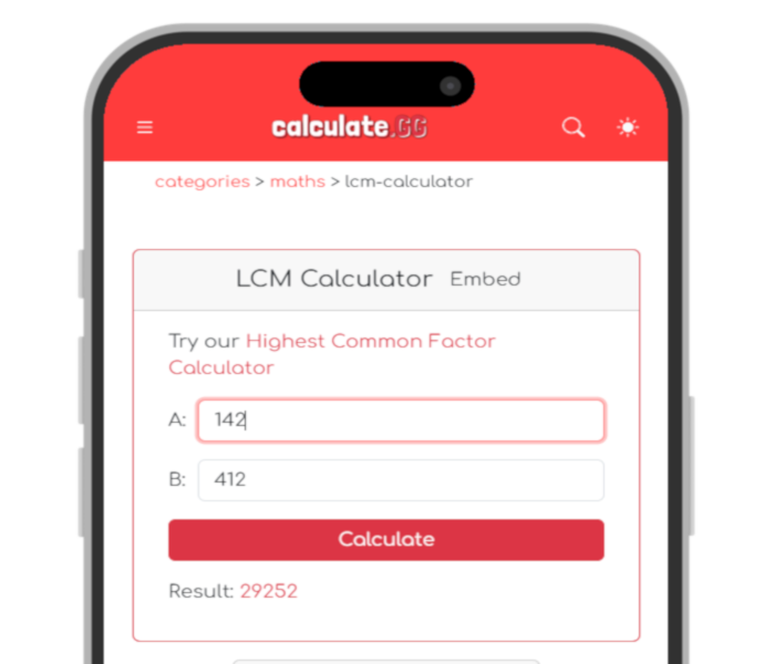 LCM Calculator | Lowest Common Multiple